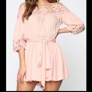 Fashion Nova Mauve Romper, Size S